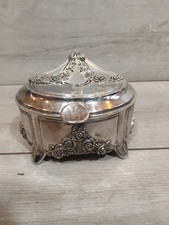 Vintage ornate silver plated