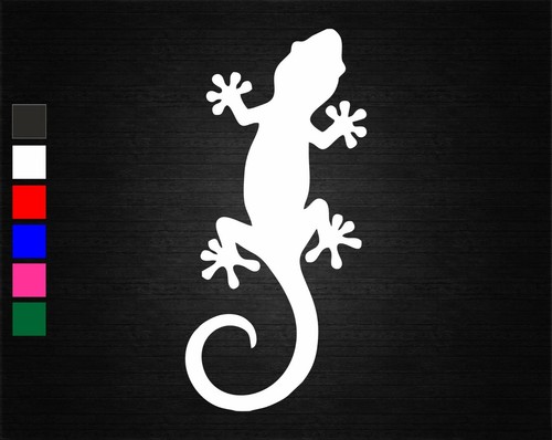 Lizard silhouette vinyl decal - lizard,