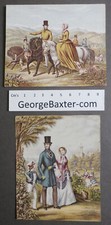PAIR prints - Queen Victoria & Prince Albert - George Baxter - Le Blond – 1850's