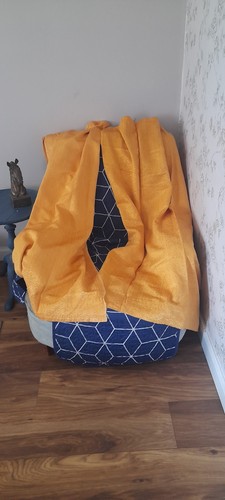 Vintage gold curtains - vintage,