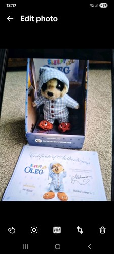 Sleepy oleg meerkat toy - oleg,