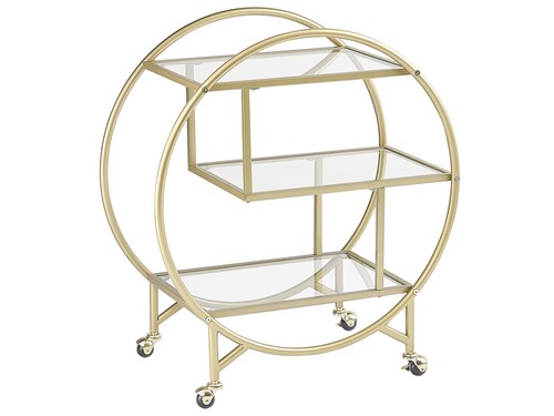 Metal drinks trolley with - drinks,