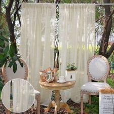 Voile Curtains Vintage Sheer