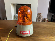 VINTAGE 12V DURITE GORDON EQUIPMENTS LTD ORANGE ACORN FLASHING BEACON MAGNETIC