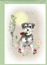 Miniature Schnauzer Dog (4"x