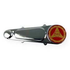 Vespa Super Sprint Rally VBA VBB Vigano Fork Link Cover - Polished Alloy