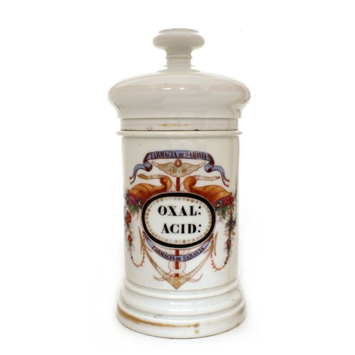 C1860 old paris apothecary jar - c1860,