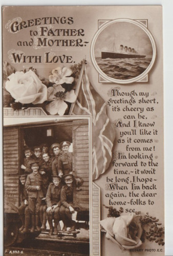 Ww1 greetings father - ww1,