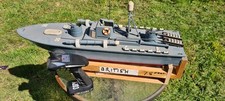 model ship British navy radio control hand made  model boat  with controler 