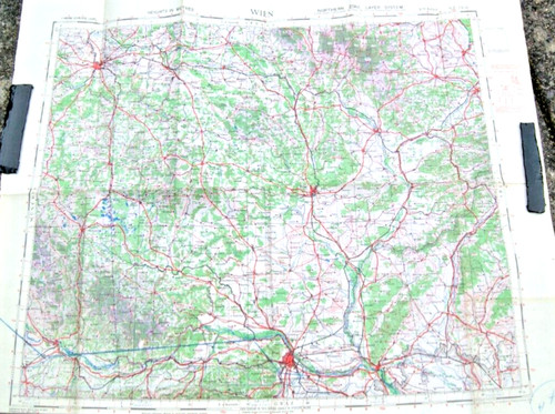 Raf ww2 map ordnance - raf,