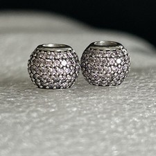Authentic Pandora 🌟 Sparkling Pink Pave Ball Charm 🌟 S925 ALE