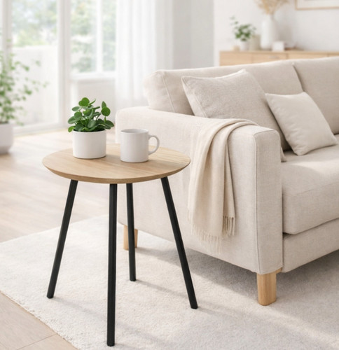 New michigan oak side table - side,