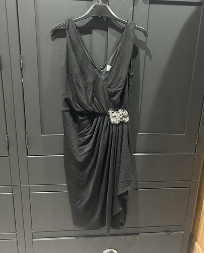 Badgley mischka black satin - badgley,