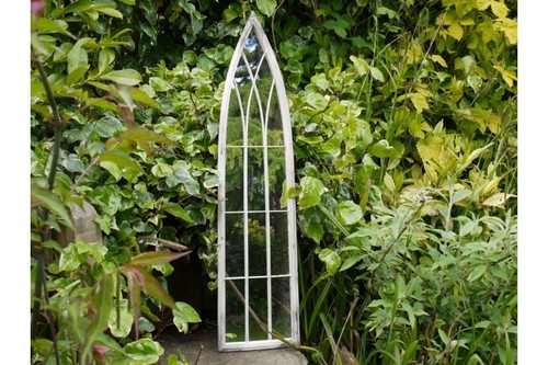 Rustic arched mirror antique - rustic,