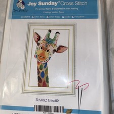  Counted Cross Stitch Kit, Colourful Giraffe