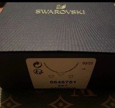 Swarovski Attract heart necklace and earring set