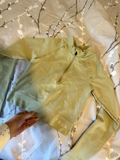 TALA Green Cropped Zip Up Gym