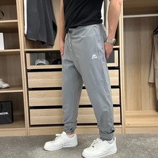 Montirex Mens Woven Track Pants Size XXL Grey Tracksuit Joggers Logo.