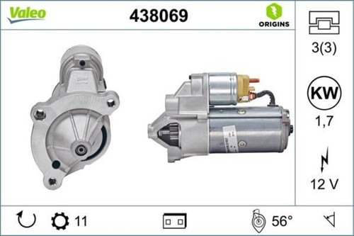 Valeo starter 2 - starter, 1.6-2.2l