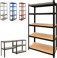 Shelving Storage Metal Shelves Heavy Duty 5 Tier Racking Unit garage office shed
