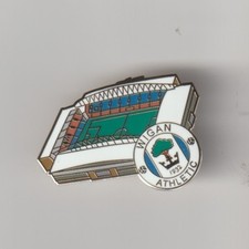 WIGAN ATHLETIC F.C. Club Crested Ground Enamel Badge FREE POST UK