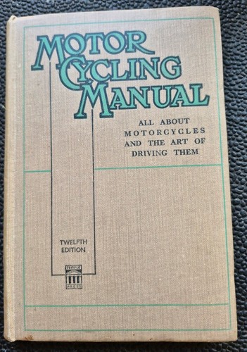 Vintage motorcycle manual book - motorcycle,