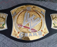 World Heavyweight Wrestling Championship Belt Spinner Replica Adult Size 4mm