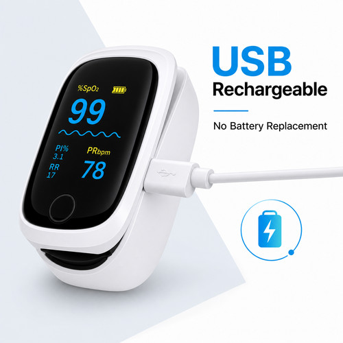 Rechargeable pulse oximeter - pulse,