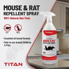 Titan Mice Mouse Rat Repellent Natural Peppermint Oil Spray Deterrent Not Killer