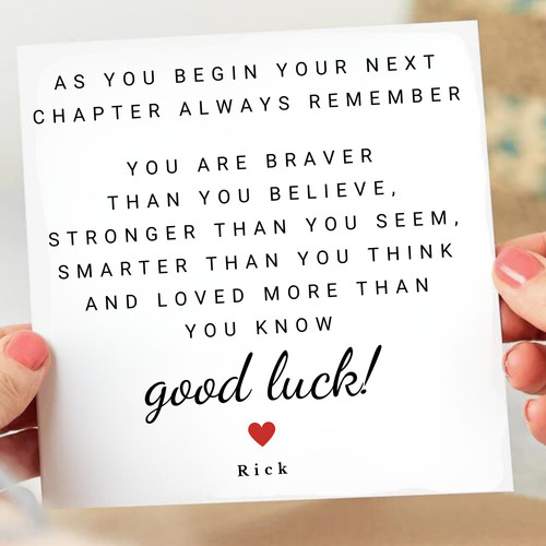 Personalised new beginnings - personalised,
