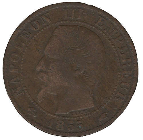 France 1855 centimes - a, –