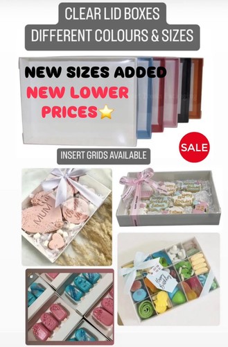 Clear lid boxes empty pick - clear, and