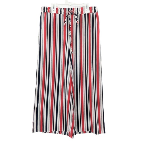 Striped pull wide - on, leg