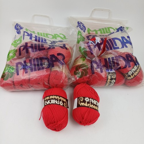 50g balls 100 merino red - 50g,