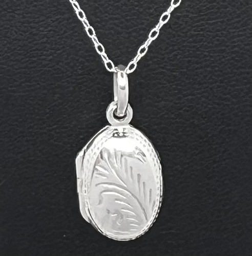 Sterling silver oval - sterling, locket
