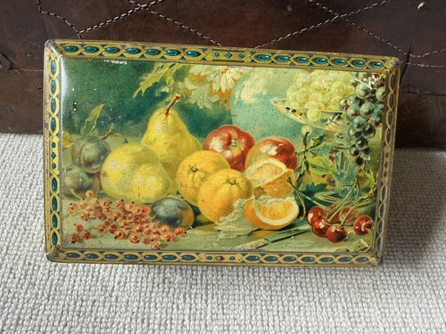 Antique fruit litho hinged - antique,