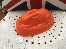 Vintage Orange Rabbit Pint Jelly Mould