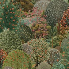 Forest Tapestry Wallpaper Trees Leaves Nature Woodland Holden 13690 Green