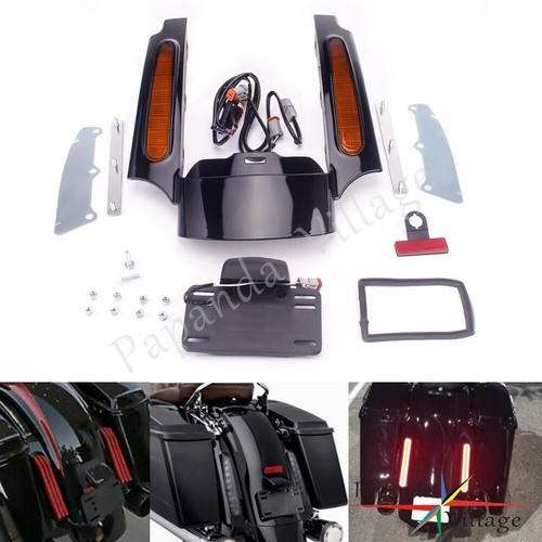 Rear fender fascia set led - fender,