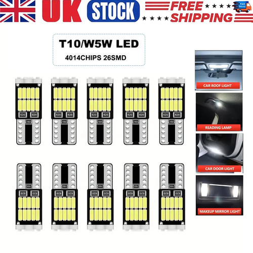 10x 501 t10 - led, bulbs