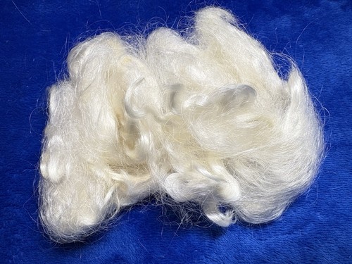 Vtg raw loose white angora - loose,