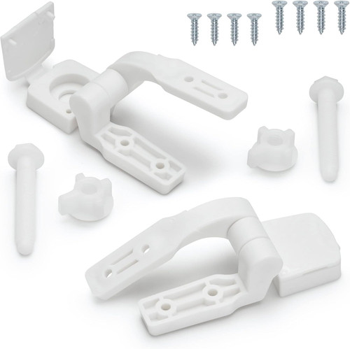 White plastic toilet - white,