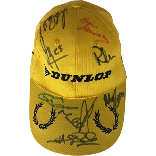 Dunlop yellow cap signed - dunlop,