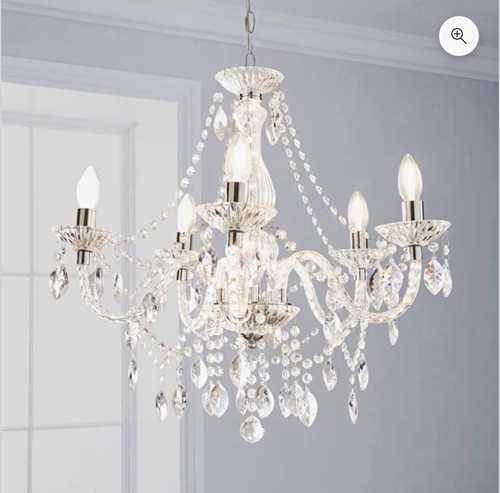 Light clear silver crystal - light, clear/silver