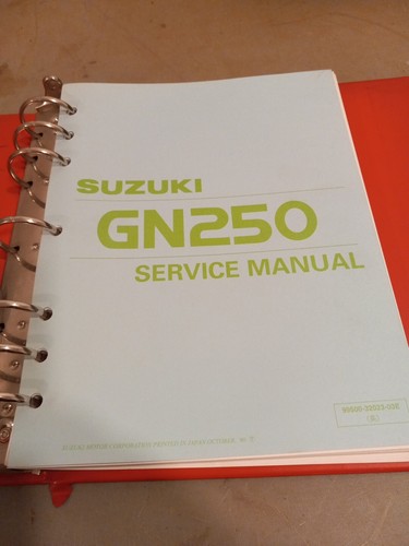 Suzuki gn250 service manual - suzuki,