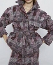 zara pink  Sparkle Patch tweed