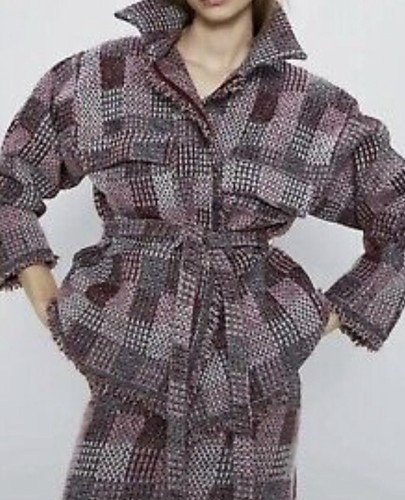 Zara pink sparkle patch tweed - sparkle,