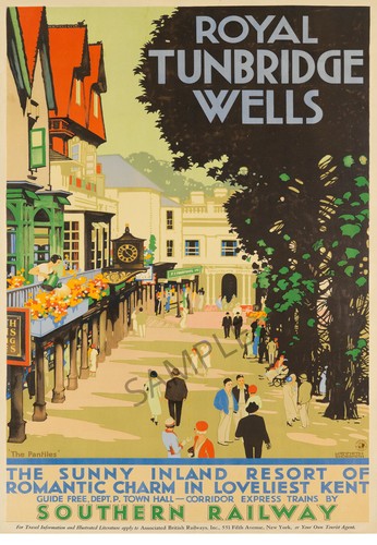 Vintage railway poster - vintage,