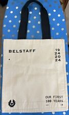 BELSTAFF 100 YEARS CENTENARY 1924 2024 LIMITED EDITION NATURAL CANVAS TOTE BAG