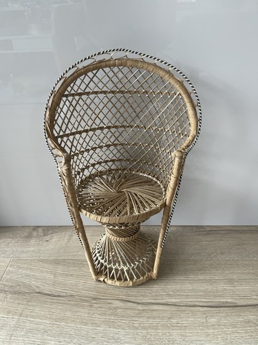 Vintage 1970s miniature wicker - vintage,